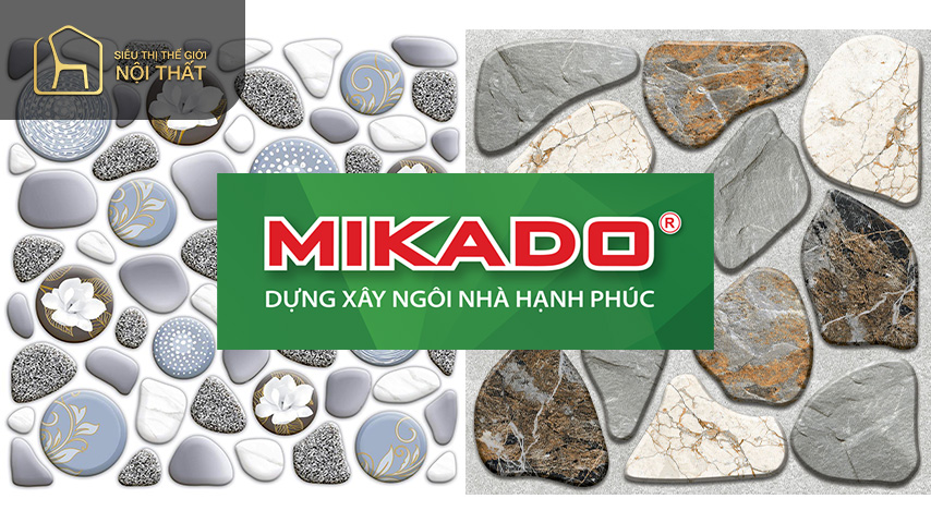 Mikado - thương hiệu gạch lát hình sỏi bán chạy nhất thị trường