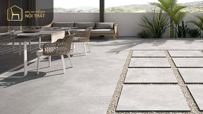 Mẫu gạch lát sân 40×40 cao cấp