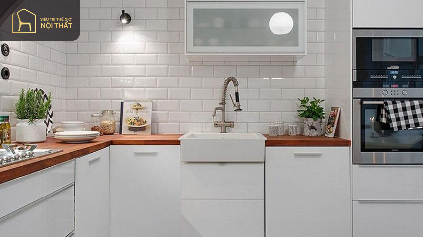 Chọn kích thước đúng giúp cân bằng, hài hòa căn bếp