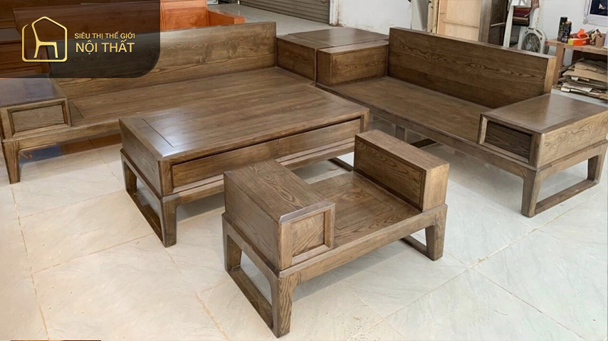 Thể hiện sự huyền bí từ sofa gỗ màu óc chó