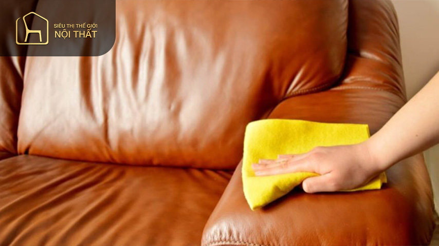 Các bước giặt ghế sofa tại nhà chất liệu da