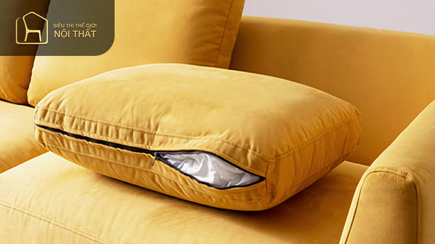 Ghế sofa có thể tháo rời vỏ bọc ra khỏi đệm
