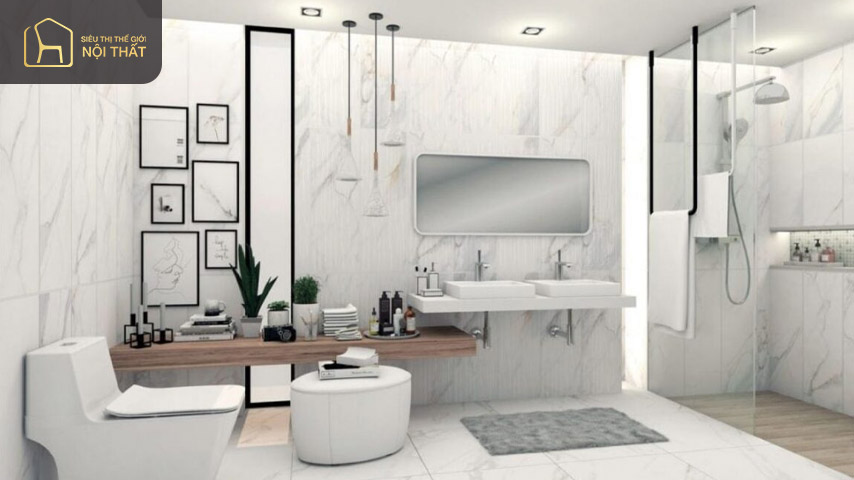 Nhà tắm tân cổ điển đang là xu hướng trong thiết kế phòng tắm