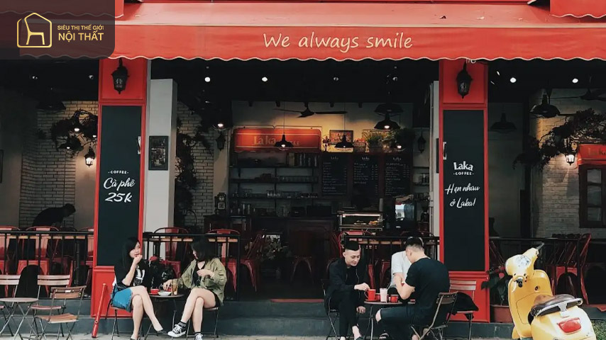 Các khối không gian tạo sự độc đáo cho quán cà phê vỉa hè