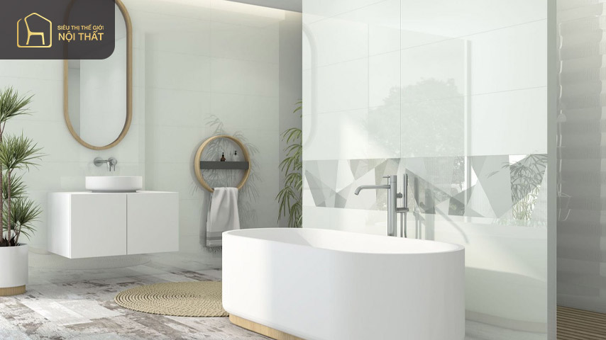 Diện tích là một yếu tố được quan tâm nhất khi thiết kế phòng tắm master