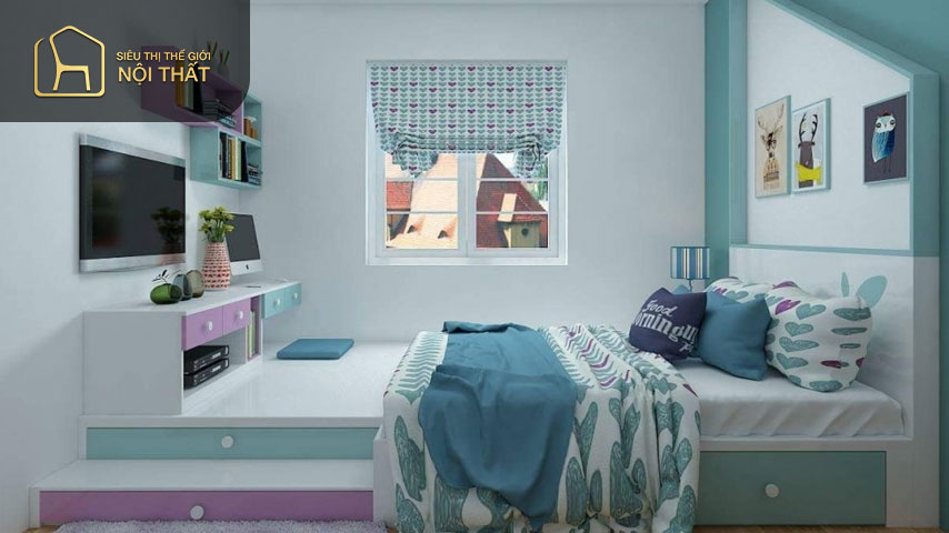 Phòng ngủ nhỏ 9m2 dành cho con trai có thể tận dụng tối đa diện tích căn phòng làm cho không gian gọn gàng và thoải mái Phòng ngủ nhỏ 9m2 dành cho con trai có thể tận dụng tối đa diện tích căn phòng làm cho không gian gọn gàng và thoải mái