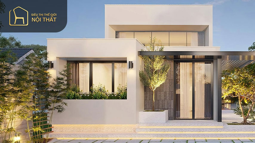 Biệt thự vườn mái thái xếp tầng gây ấn tượng sâu sắc và mạnh mẽ cho người nhìn