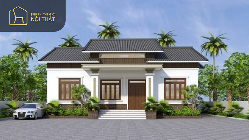 Mẫu biệt thự mini cấp 4 phong cách Châu Âu