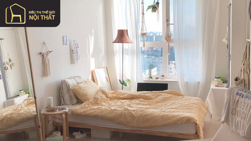 Phòng ngủ 3mx3m phong cách hàn quốc