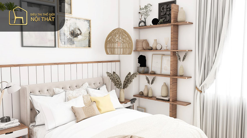 Những chiếc kệ treo tường đơn giản, gọn nhẹ, giá rẻ sẽ giúp tận dụng những khoảng tường trống để sắp xếp đồ đạc ngăn nắp