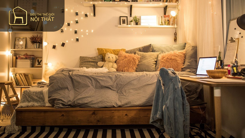 Thiết kế phòng ngủ phong cách vintage sẽ mang đến cảm giác thoải mái, bình yên
