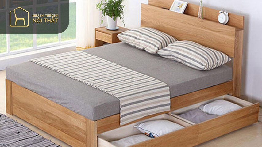 Lựa chọn một chiếc giường hộp để trang trí phòng ngủ nhỏ vừa giúp tiết kiệm chi phí vừa tạo không gian rộng rãi hơn cho căn phòng