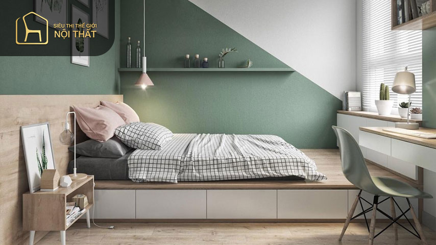 Diện tích của phòng ngủ nhà cấp 4 dành cho 1 thành viên khoảng 6,25m2, 2 thành viên từ 9m2 đến 15m2 Diện tích của phòng ngủ nhà cấp 4 dành cho 1 thành viên khoảng 6,25m2, 2 thành viên từ 9m2 đến 15m2