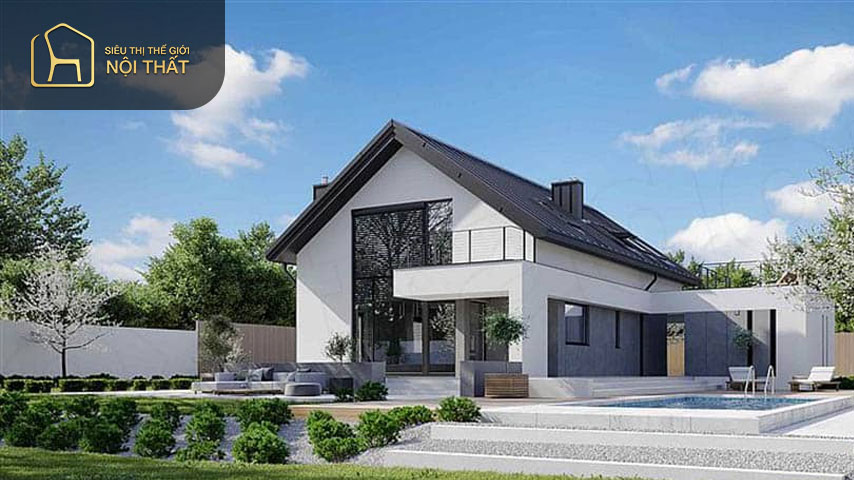 Xu hướng thiết kế mẫu nhà villa cấp 4 mái thái hiện nay được rất nhiều người ưa chuộng