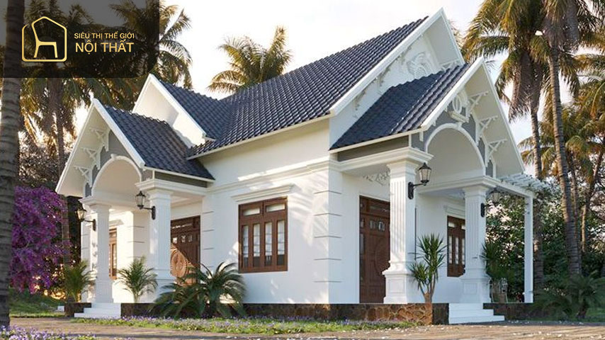 Kiến trúc mái thái hiện đại đảm bảo sinh hoạt tiện nghi cho gia chủ cũng như tăng tính thẩm mỹ cho công trình