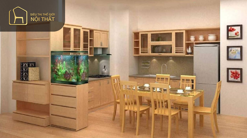 Phòng bếp hình chữ U có ưu điểm là chia khu vực nấu nướng, sơ chế và có thêm quầy bar mini, phù hợp với những căn bếp có diện tích rộng Phòng bếp hình chữ U có ưu điểm là chia khu vực nấu nướng, sơ chế và có thêm quầy bar mini, phù hợp với những căn bếp có diện tích rộng