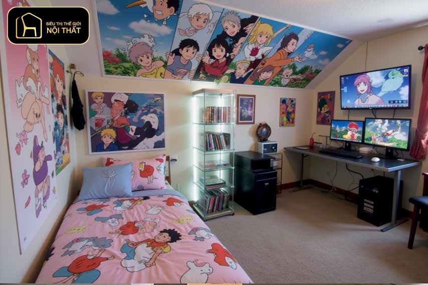 phòng ngủ anime độc đáo