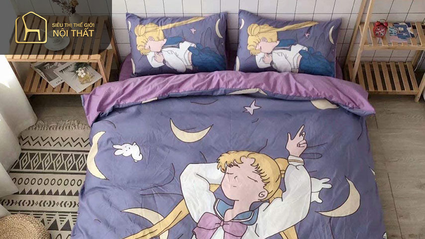 Căn phòng anime đáng yêu giúp chủ nhân có được giấc ngủ ngon và êm ái