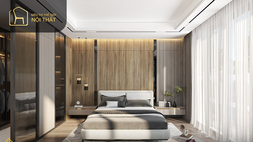 Mẫu thiết kế nội thất chung cư 2 phòng ngủ đẹp hiện đại