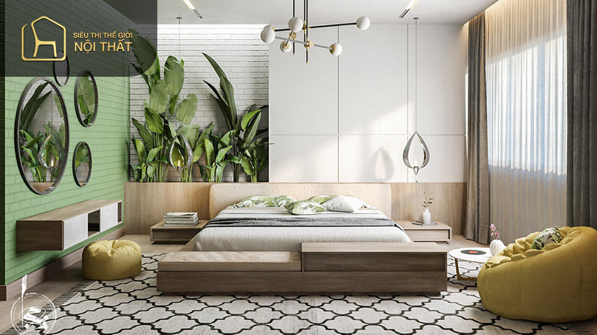 Những quy tắc cần nắm rõ trong thiết kế nội thất chung cư 2 phòng ngủ
