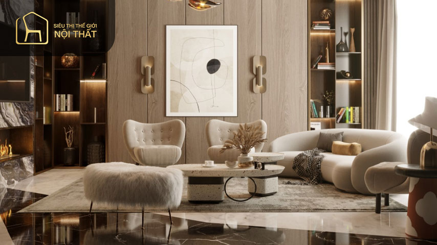 Phong cách Luxury tạo nên nét tinh tế, duyên dáng cho cả không gian