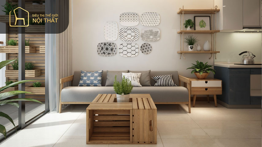 Hãy sử dụng các kiểu dáng nội thất đơn giản em đến vẻ đẹp ấn tượng cho căn hộ chung cư 60m2
