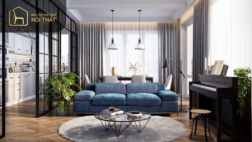 Thiết kế căn hộ 60m2 nên chọn lọc những món đồ nội thất phù hợp để có thể vừa với căn hộ chung cư 60m2