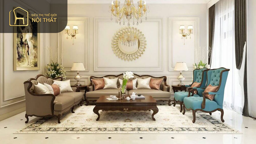 Thiết kế nội thất chung cư tân cổ điển diện tích 60m2 nên bố trí nội thất cho phù hợp với không gian căn hộ