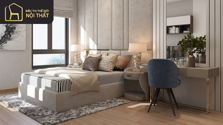 Thiết kế nội thất căn hộ 70m2 2 phòng ngủ đẹp mang đến một không gian rộng rãi, thoáng mát và sang trọng hơn Thiết kế nội thất căn hộ 70m2 2 phòng ngủ đẹp mang đến một không gian rộng rãi, thoáng mát và sang trọng hơn