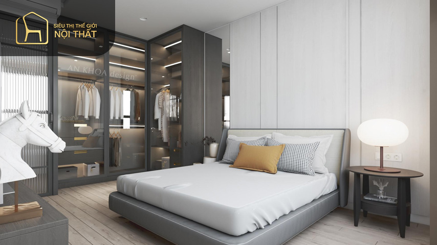 Bố trí phòng ngủ 20m2 hợp lý khoa học giúp tiết kiệm được rất nhiều diện tích