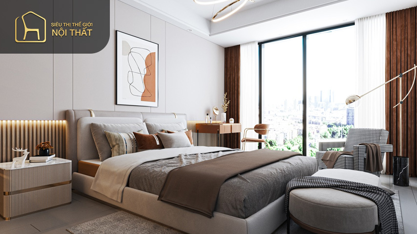 Siêu Thị Thế Giới Nội Thất - Đơn vị thiết kế phòng ngủ 20m2 có nhà vệ sinh đẹp và đẳng cấp