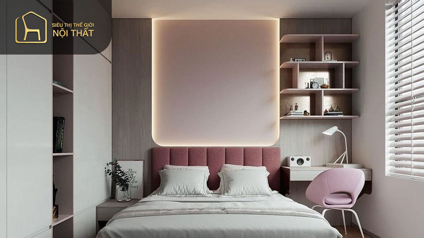 Sự đơn giản và nhẹ nhàng đôi khi lại là công thức tạo nên vẻ đẹp kiến trúc của một căn phòng