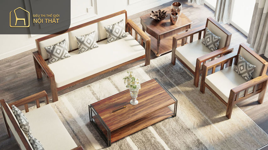 Toàn bộ nội thất được làm từ chất liệu gỗ mang đến cảm giác thoáng và mở rộng cho không gian