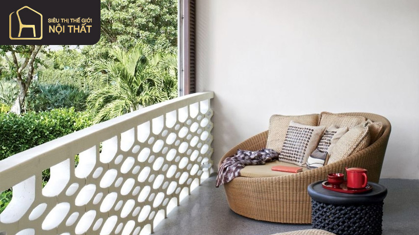 Thiết kế ban công đẹp phong cách bohemian 