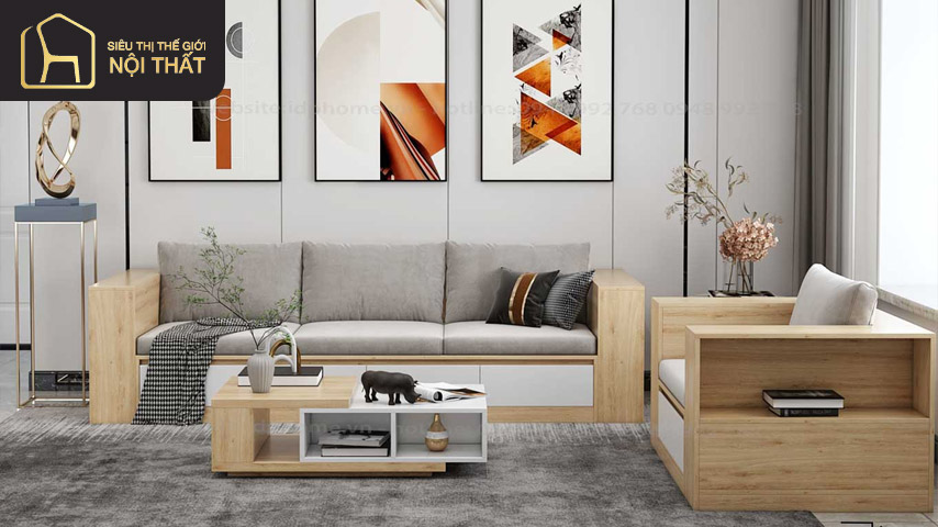 Bộ bàn ghế bằng gỗ MDF