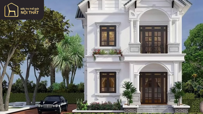 Kiểu nhà sân vườn mái thái 2 phòng ngủ đang trở nên phổ biến