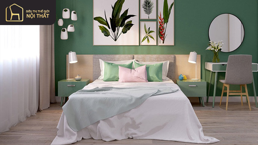 Màu xanh lá có ảnh hưởng tích cực đến tâm trí và sức khỏe