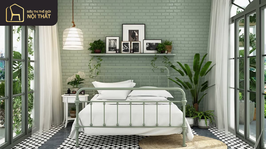 Xanh Pastel - xu hướng màu sắc mới trong thiết kế phòng ngủ
