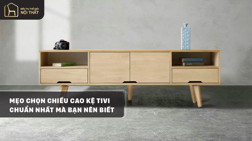 chiều cao kệ tivi