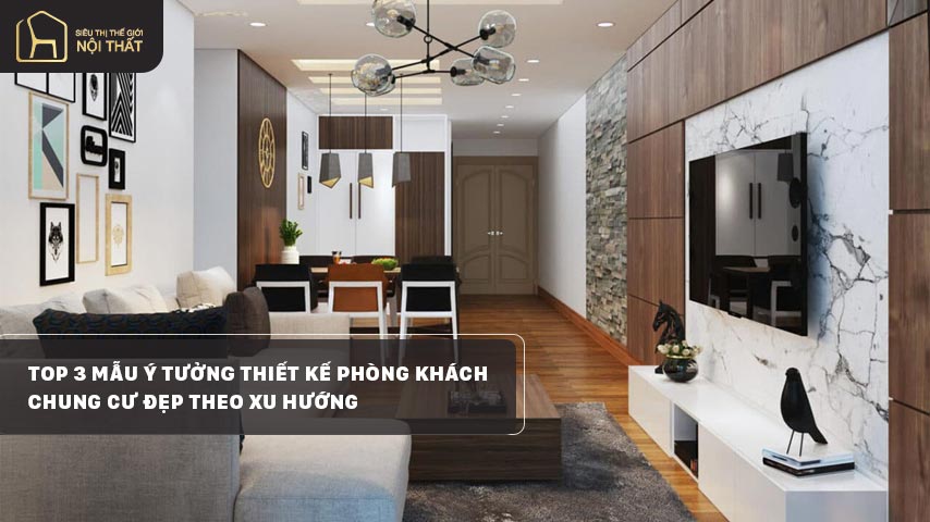 thiết kế phòng khách chung cư
