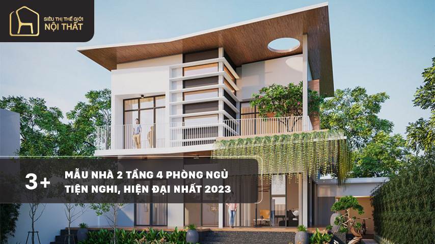 nhà 2 tầng 4 phòng ngủ