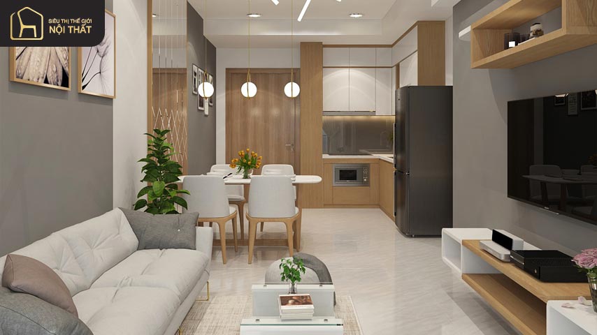 thiết kế phòng khách chung cư