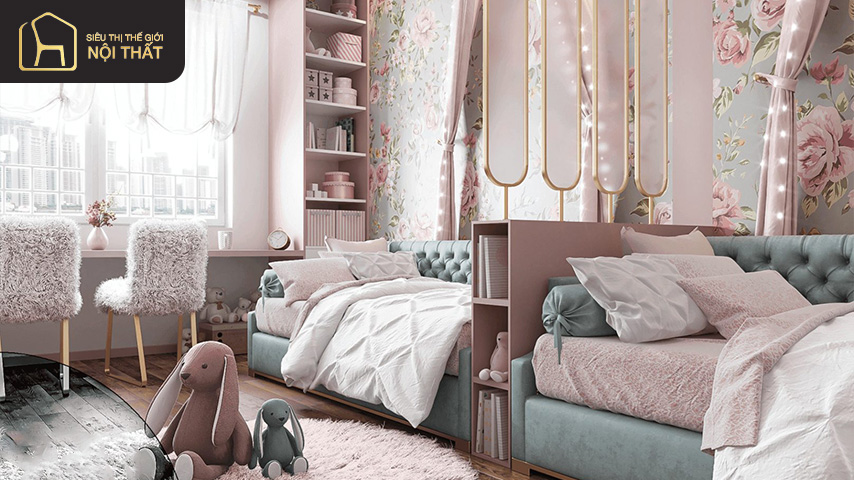 thiết kế phòng ngủ cho 2 bé thiết kế phòng ngủ cho 2 bé