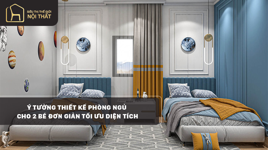 thiết kế phòng ngủ cho 2 bé thiết kế phòng ngủ cho 2 bé