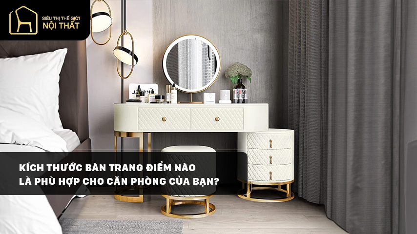 kích thước bàn trang điểm