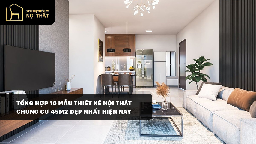 thiết kế nội thất chung cư 45m2