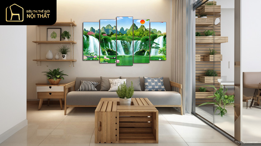 tranh phong thủy phòng khách