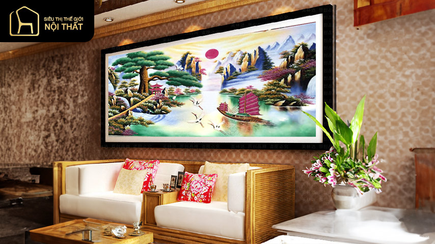 tranh phong thủy phòng khách