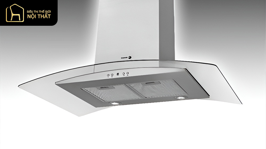 Máy hút mùi với kính cong - 3CFV-901X