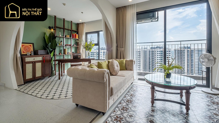 phòng khách chung cư 70m2
